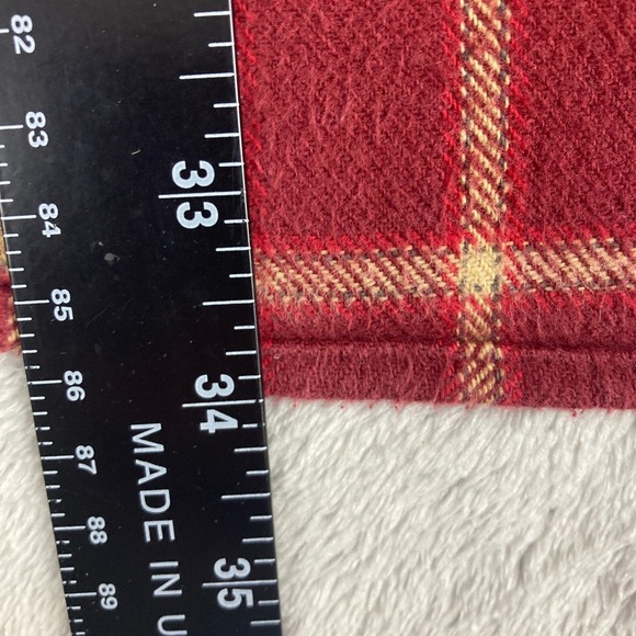 Work n Sport Flannel Shirt Men's Red Plaid Long Sleeve Button Up‎ XLT - Picture 7 of 10